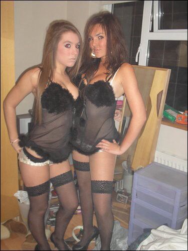 Hot teens getting ready to go out for the night...