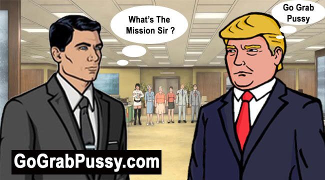 Trump Go Grab Pussy-Parodie