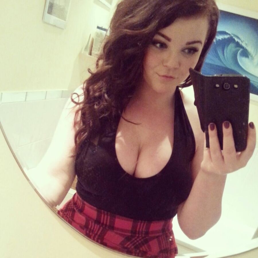 My friend Niamh and her epic cleavage