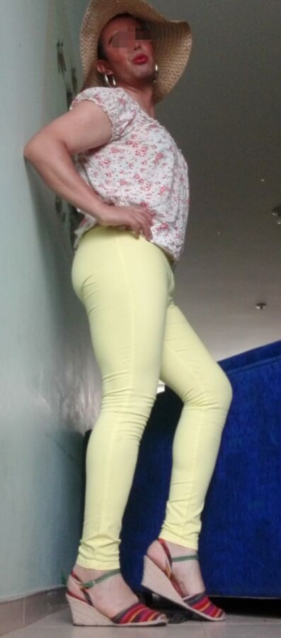 Thigh Yellow Pants