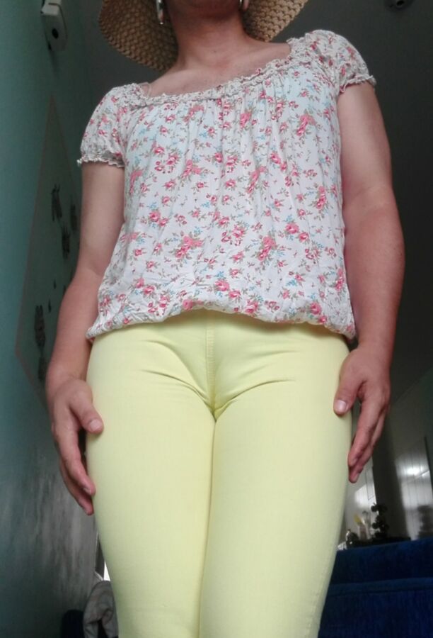 Thigh Yellow Pants