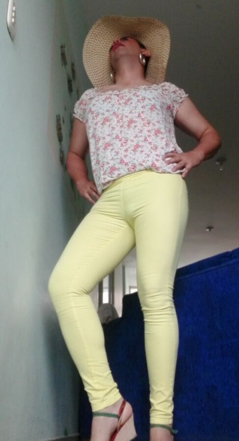 Thigh Yellow Pants