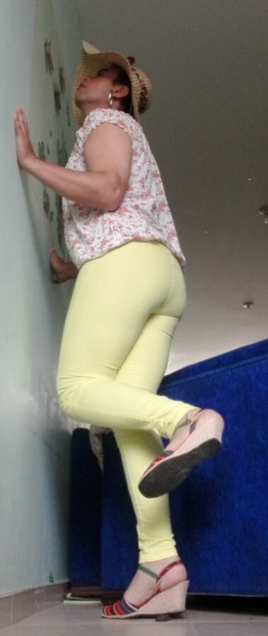 Thigh Yellow Pants