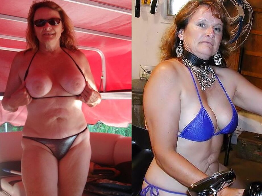 Nancy MILF vestida e despida