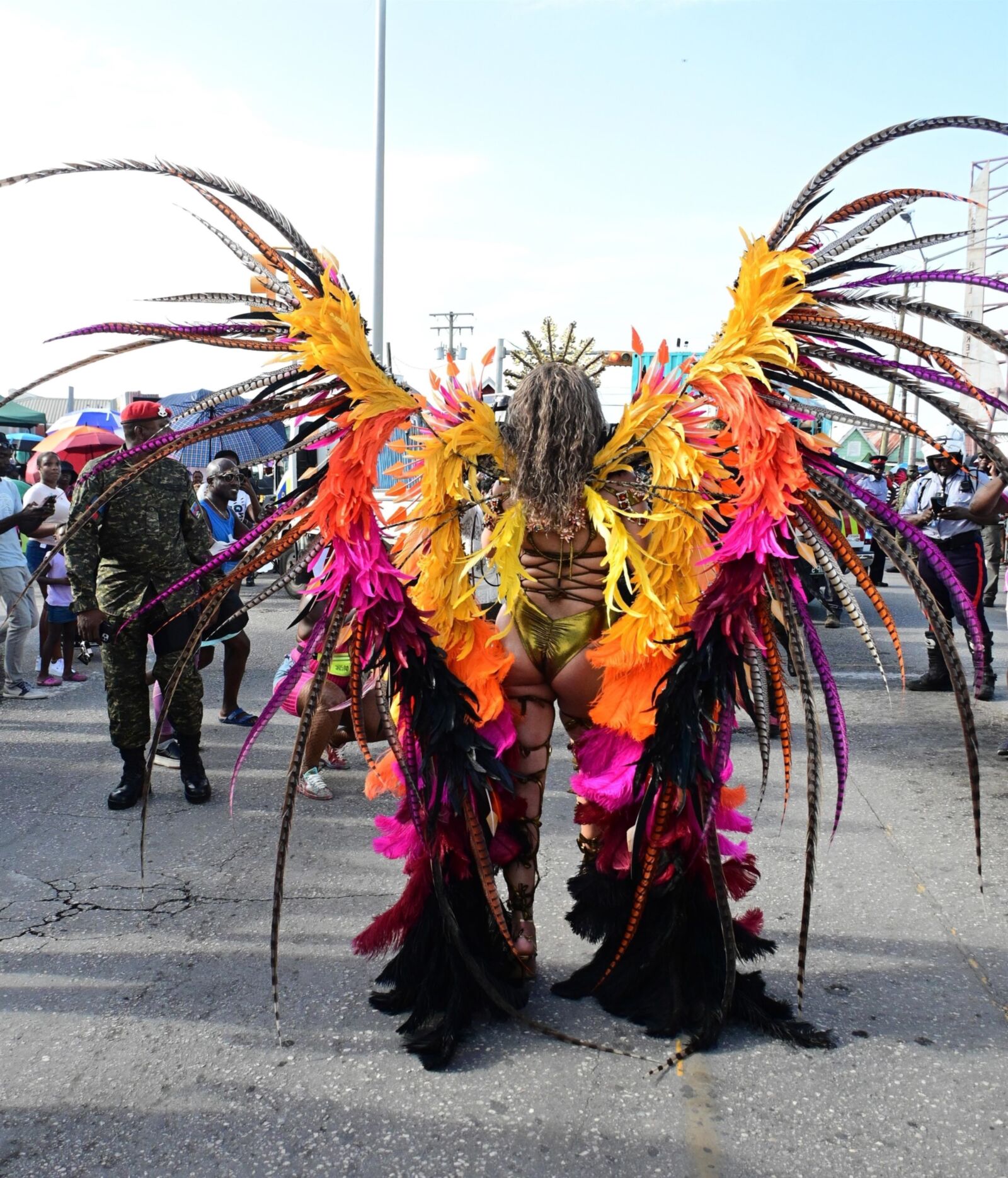 Rihanna deslumbra con un disfraz de carnaval adornado con curvas