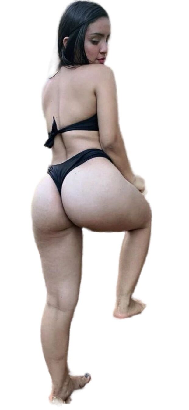 Latina Cute Big Butt Stickers 1216