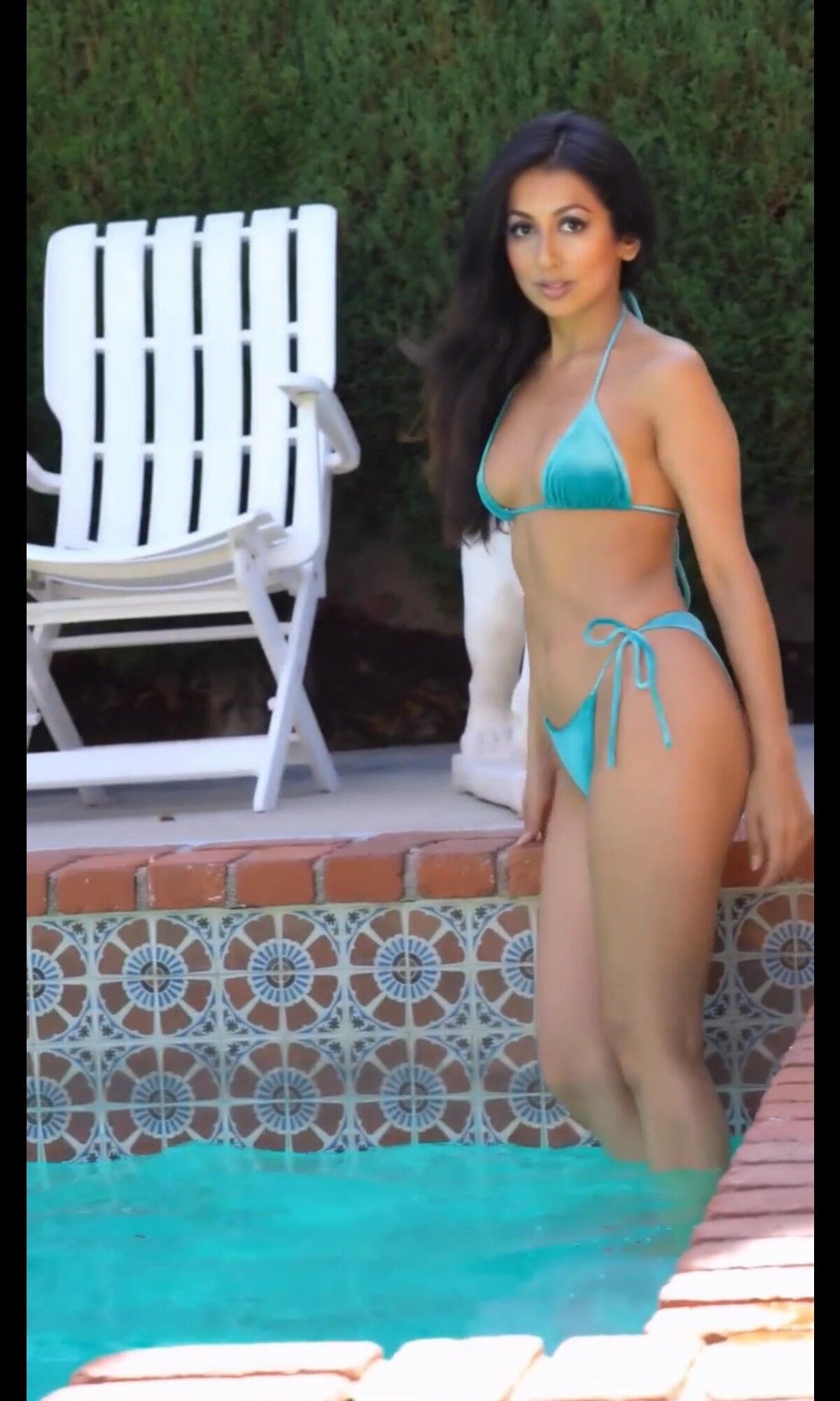 Sesión de fotos en bikini