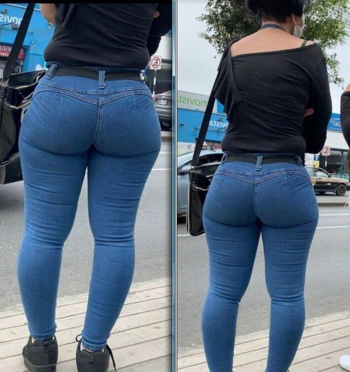 Candid PAWG asses