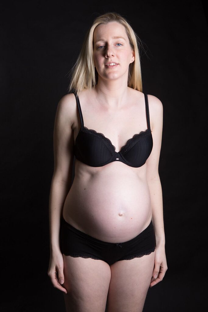 Pregnant blonde