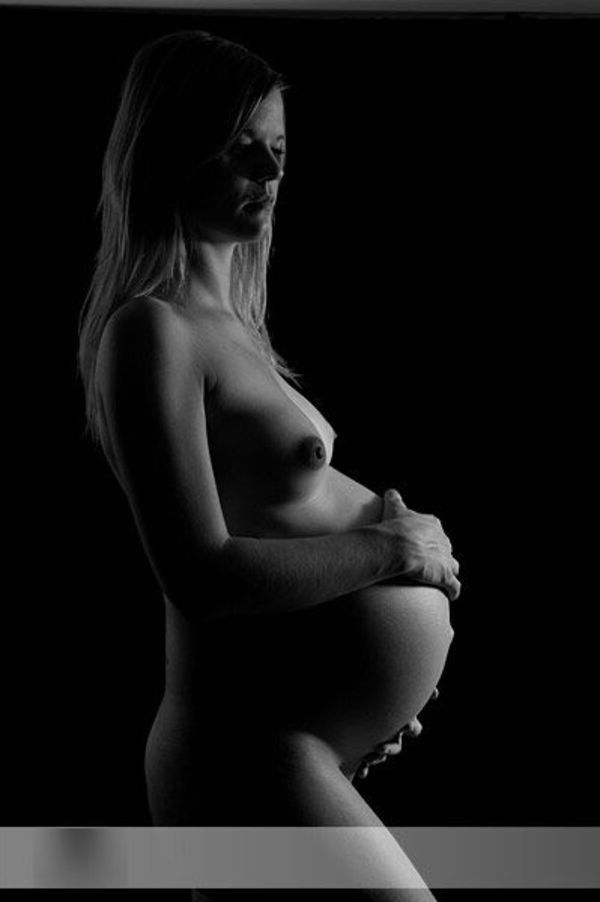 Pregnant blonde