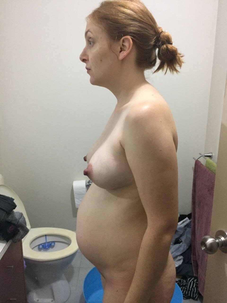 Pregnant teacher Kate Aussie