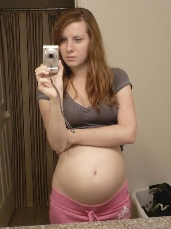 [Pregnant] young redhead