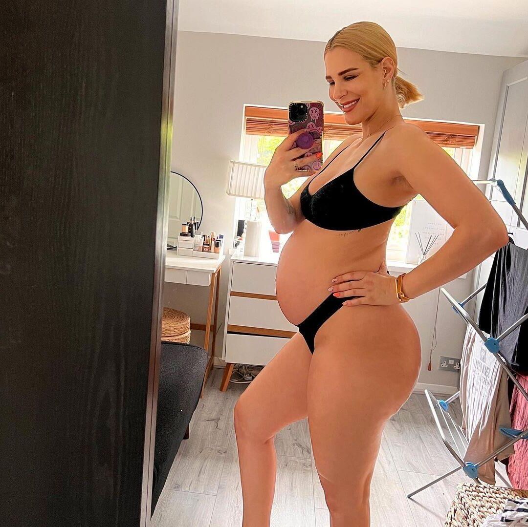 Pregnant blonde