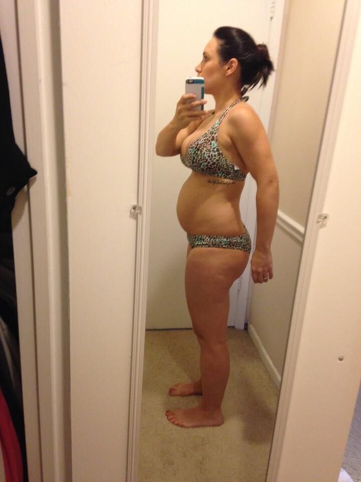 Beautiful pregnant latin wife