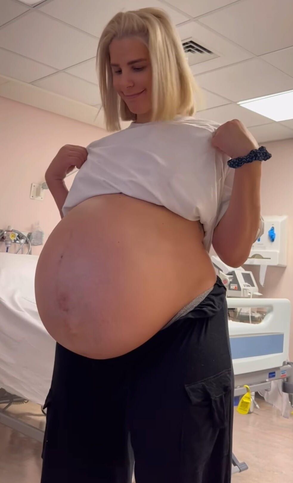 Pregnant blonde