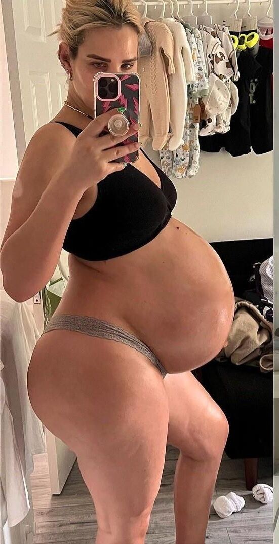 Pregnant blonde