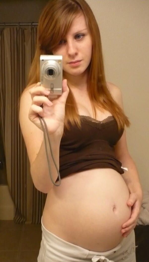 [Pregnant] young redhead