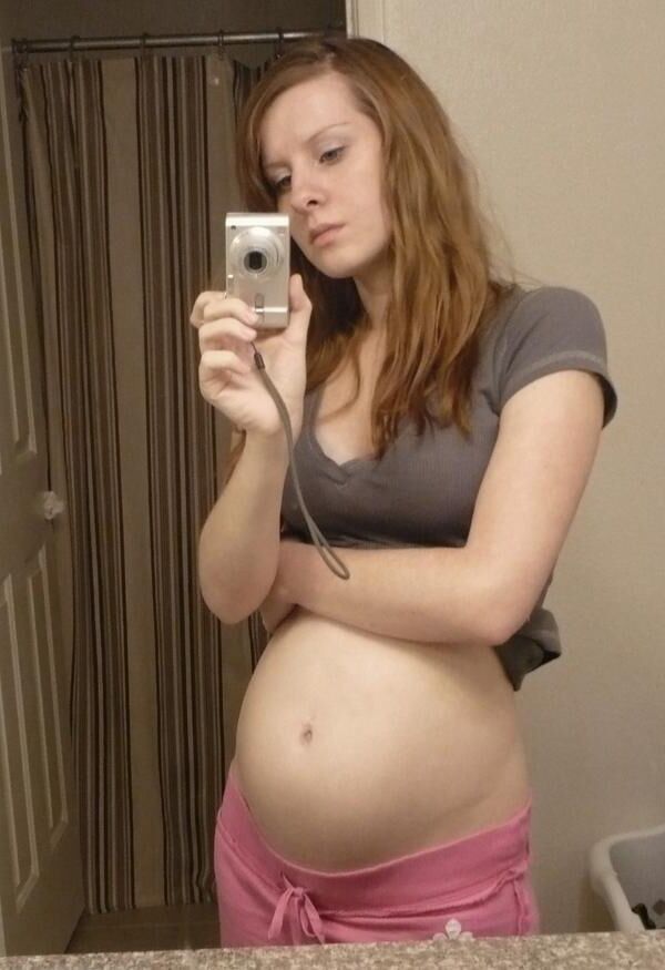 [Pregnant] young redhead