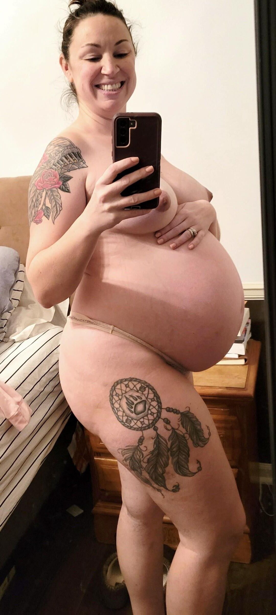 A pregnant goddess