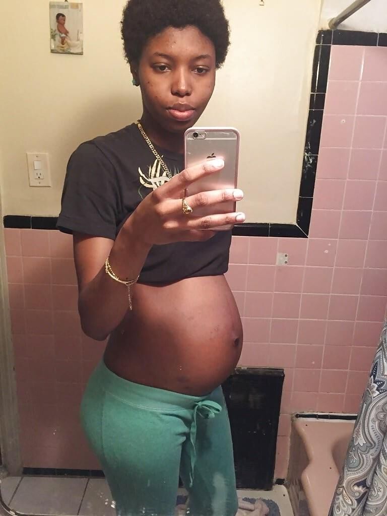 [Pregnant] black girl