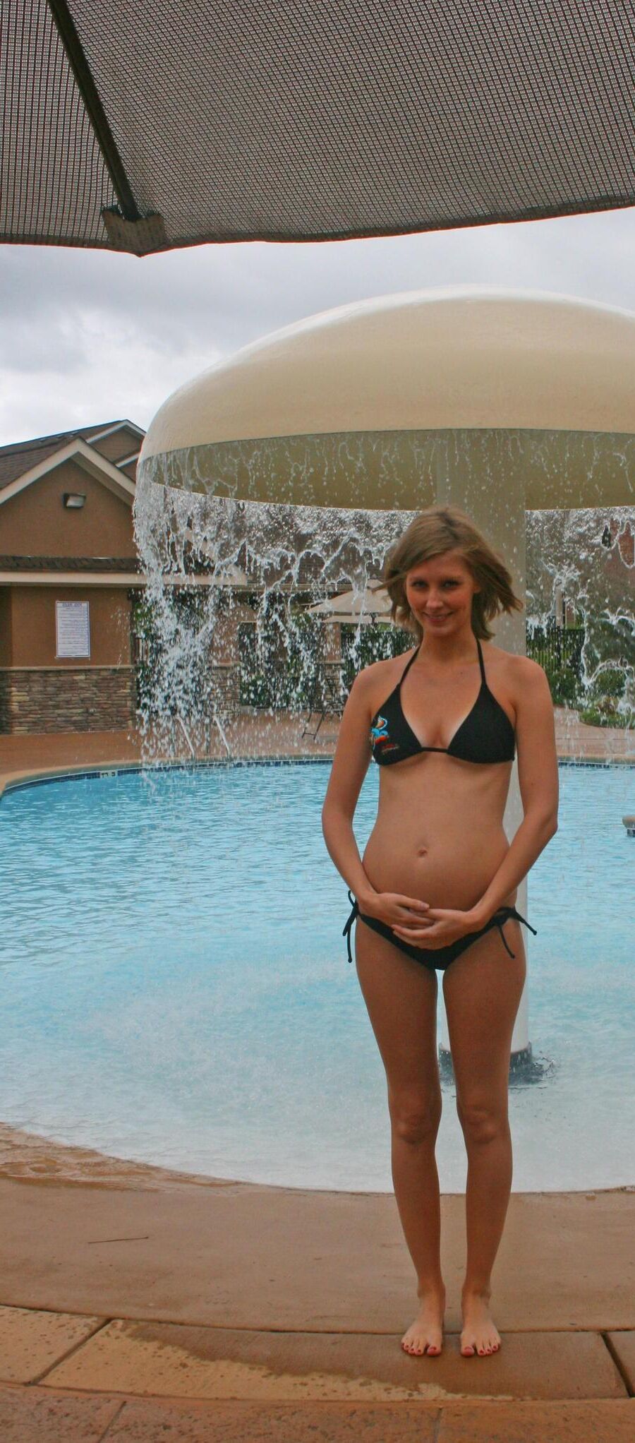 Young pregnant blonde wife Abbie