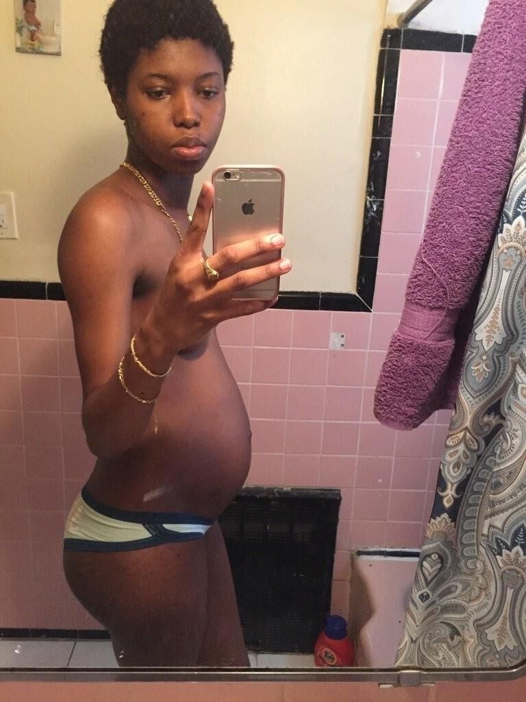 [Pregnant] black girl