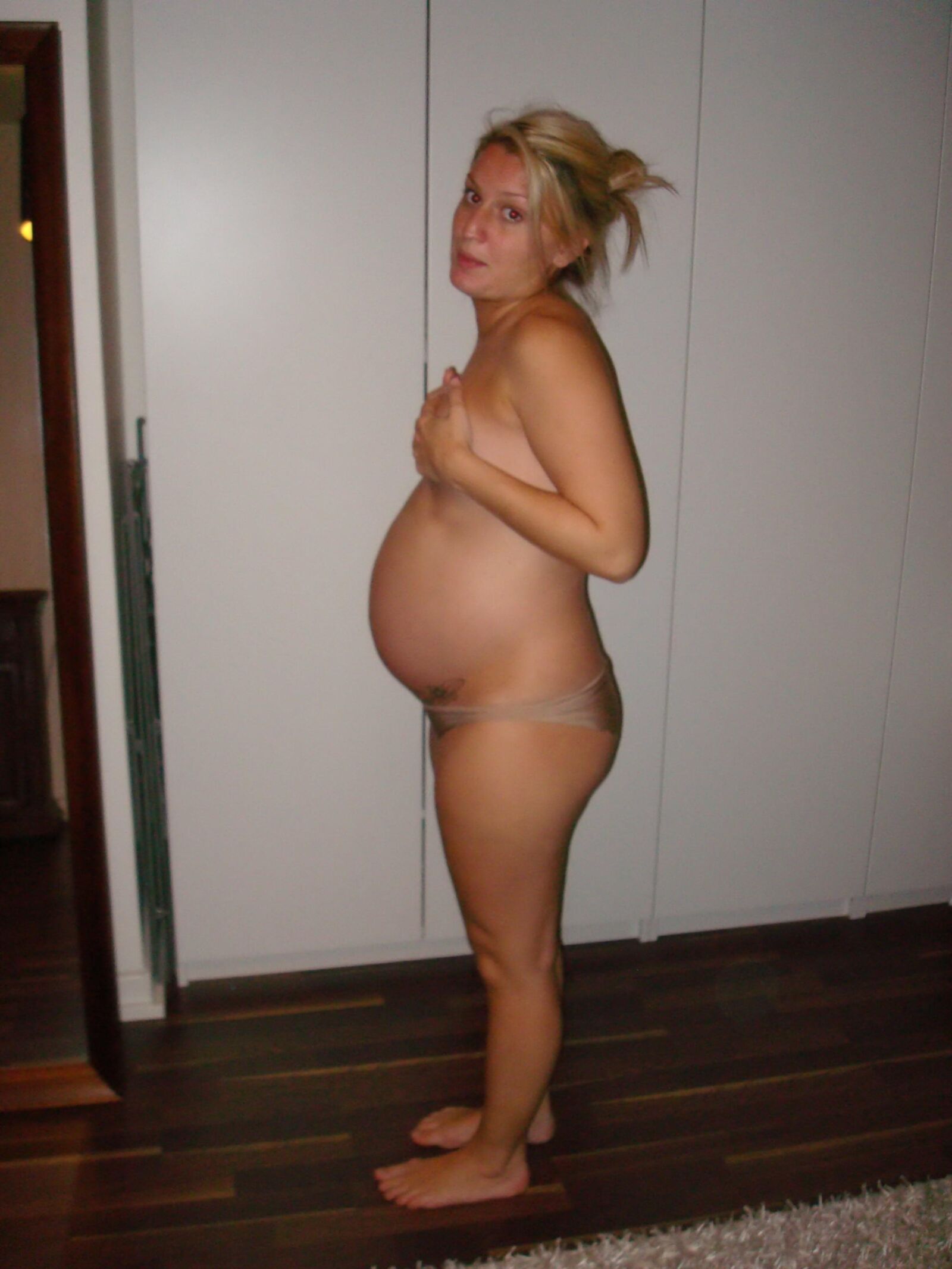 Pregnant lady at home