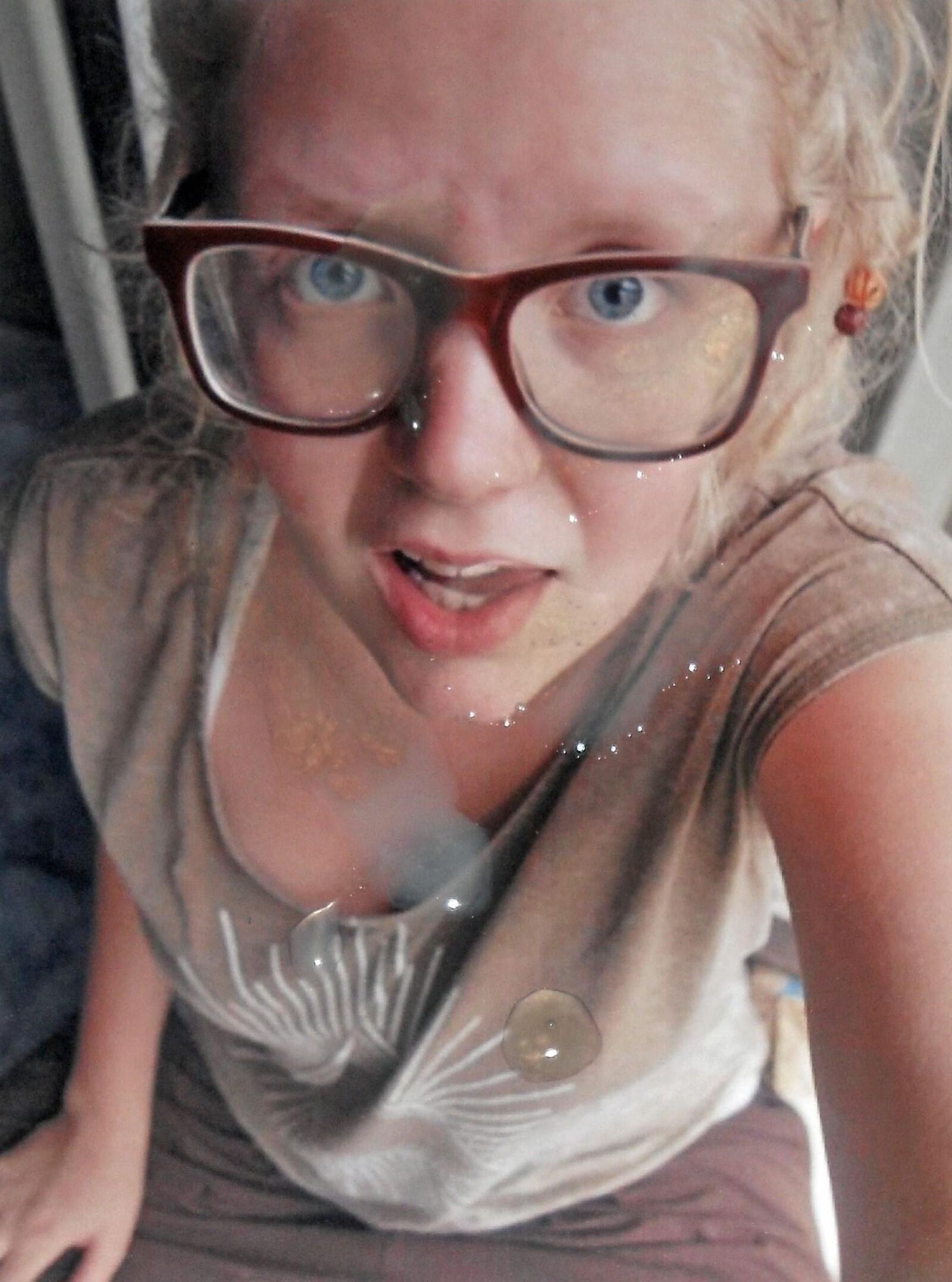 blonde teen nerd