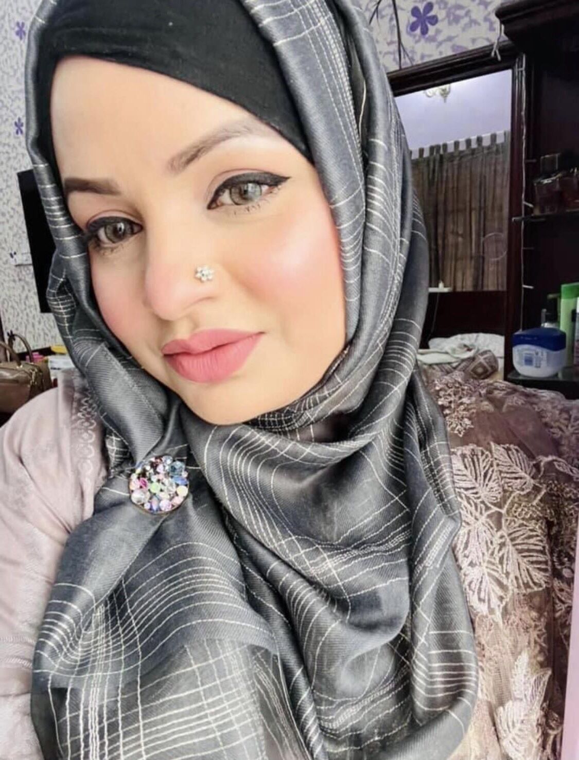 Grávida hijabi milf