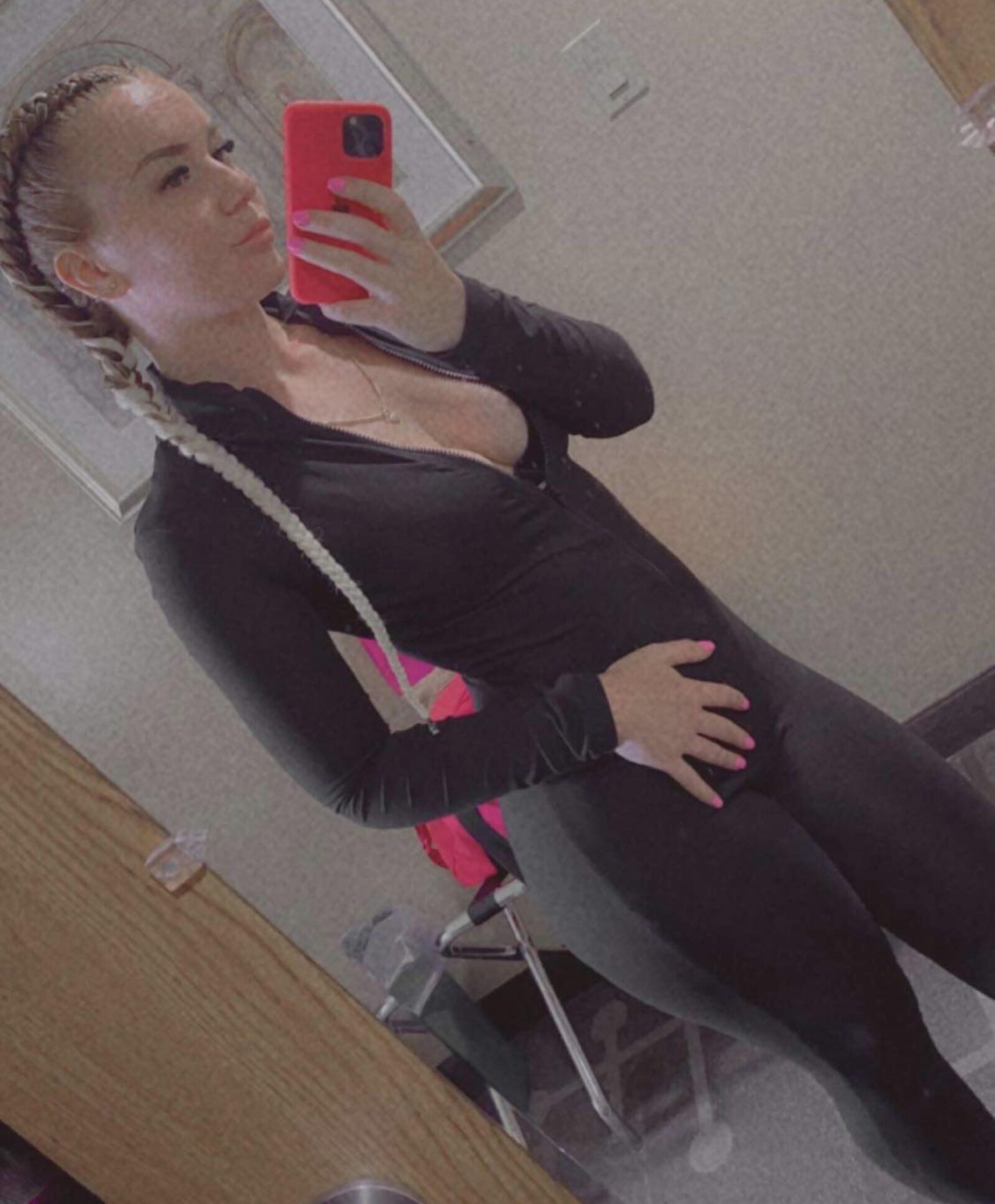 Pregnant bbc blonde whore