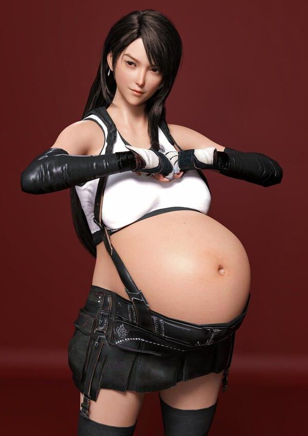 3D Pregnant FF7R girls