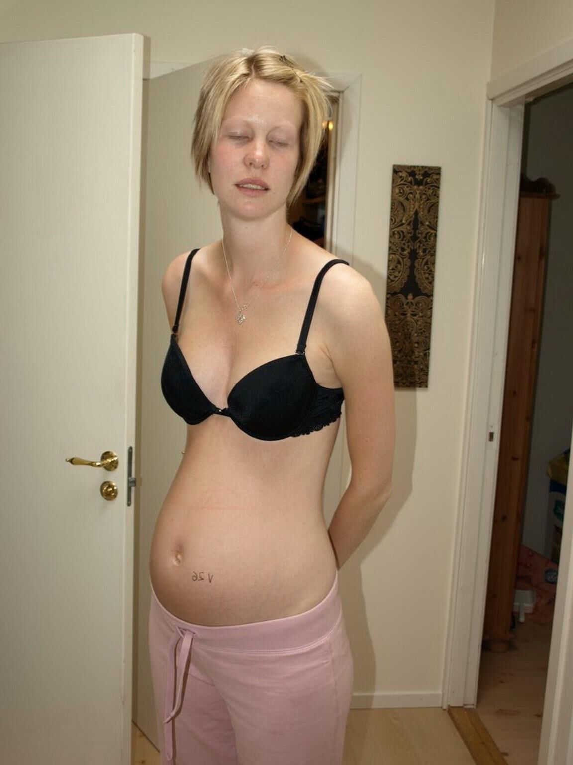 Young Swedish pregnant girl