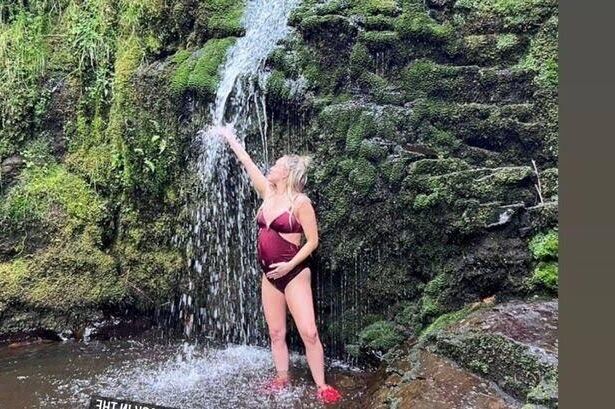 Jorgie Porter. Pregnant In Swimwear