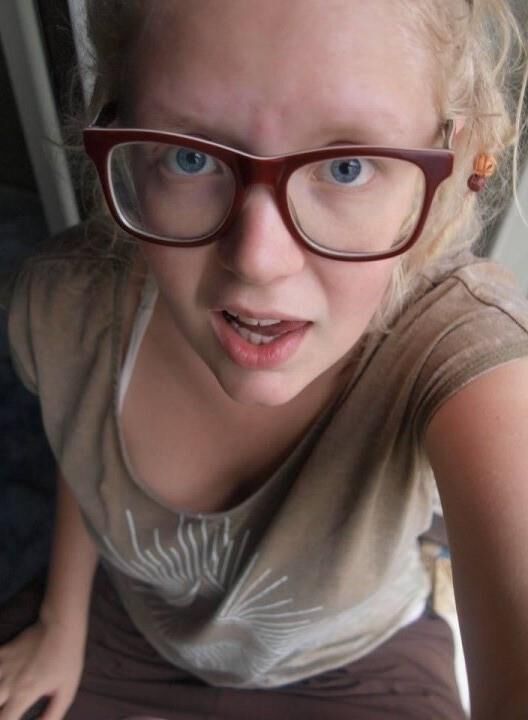 blonde teen nerd