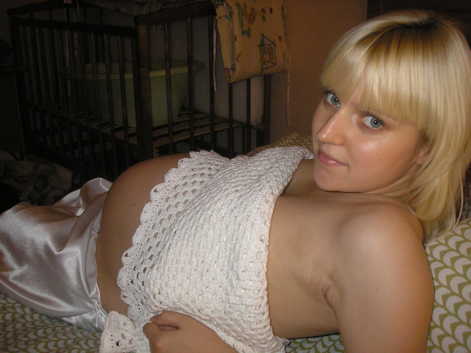 hot blonde and pregnant