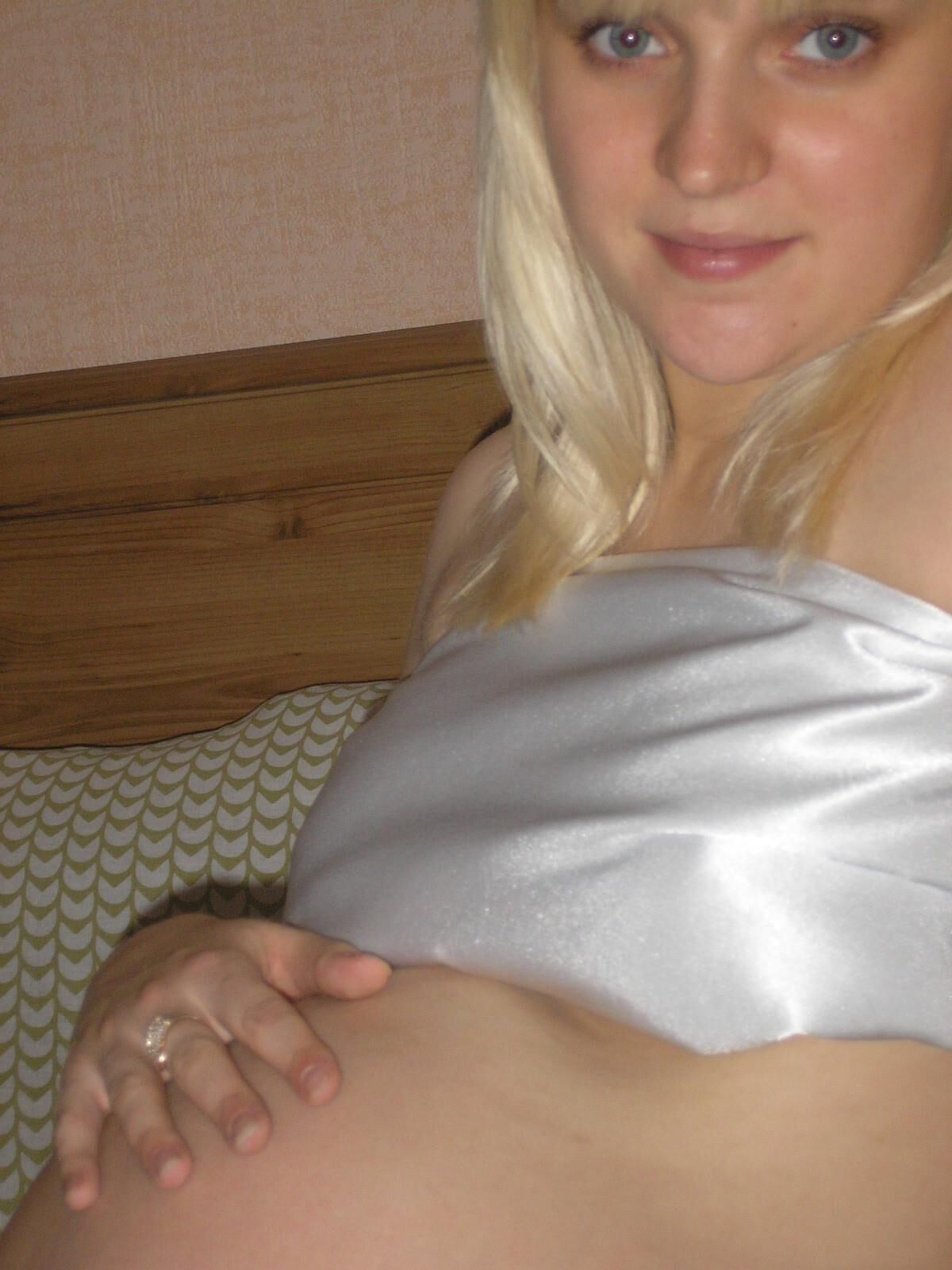 hot blonde and pregnant