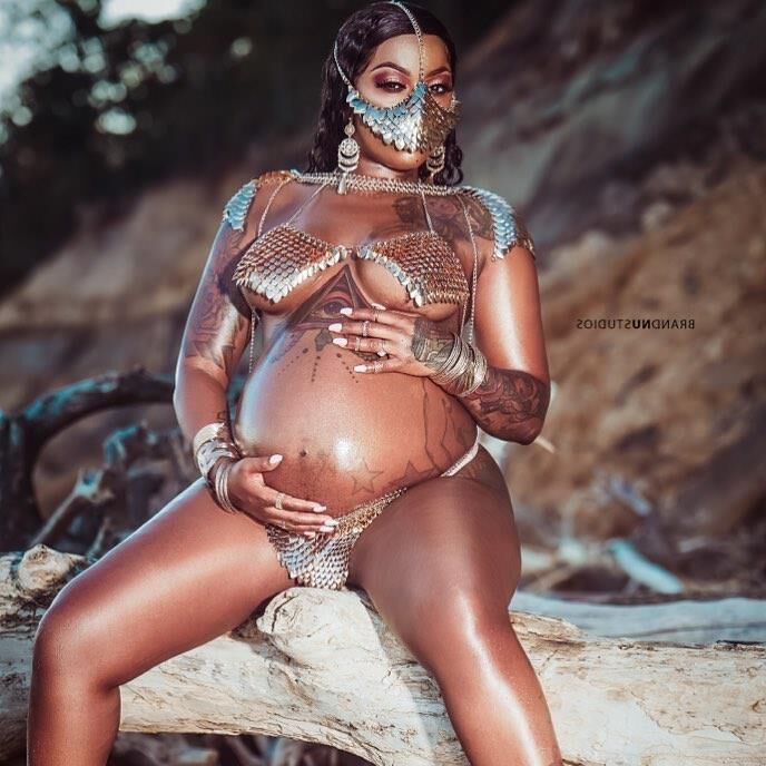 Gorgeous Ebony Pregnant