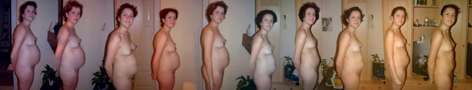 Before and after pregnancy lineups