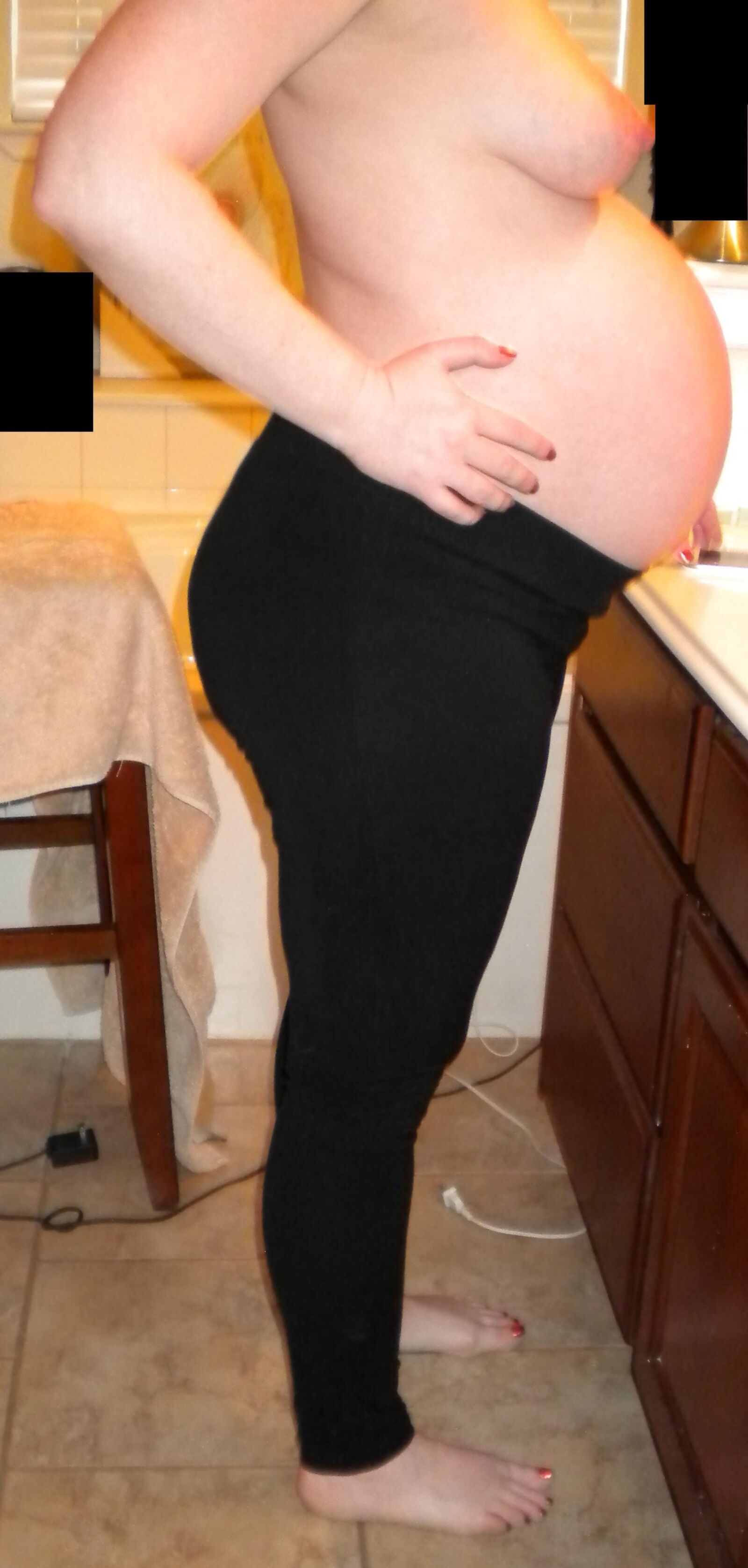 Redhead Wife 9 Months Pregnant Final Set