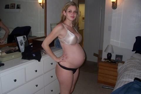 Pregnant Blonde Slut Wife