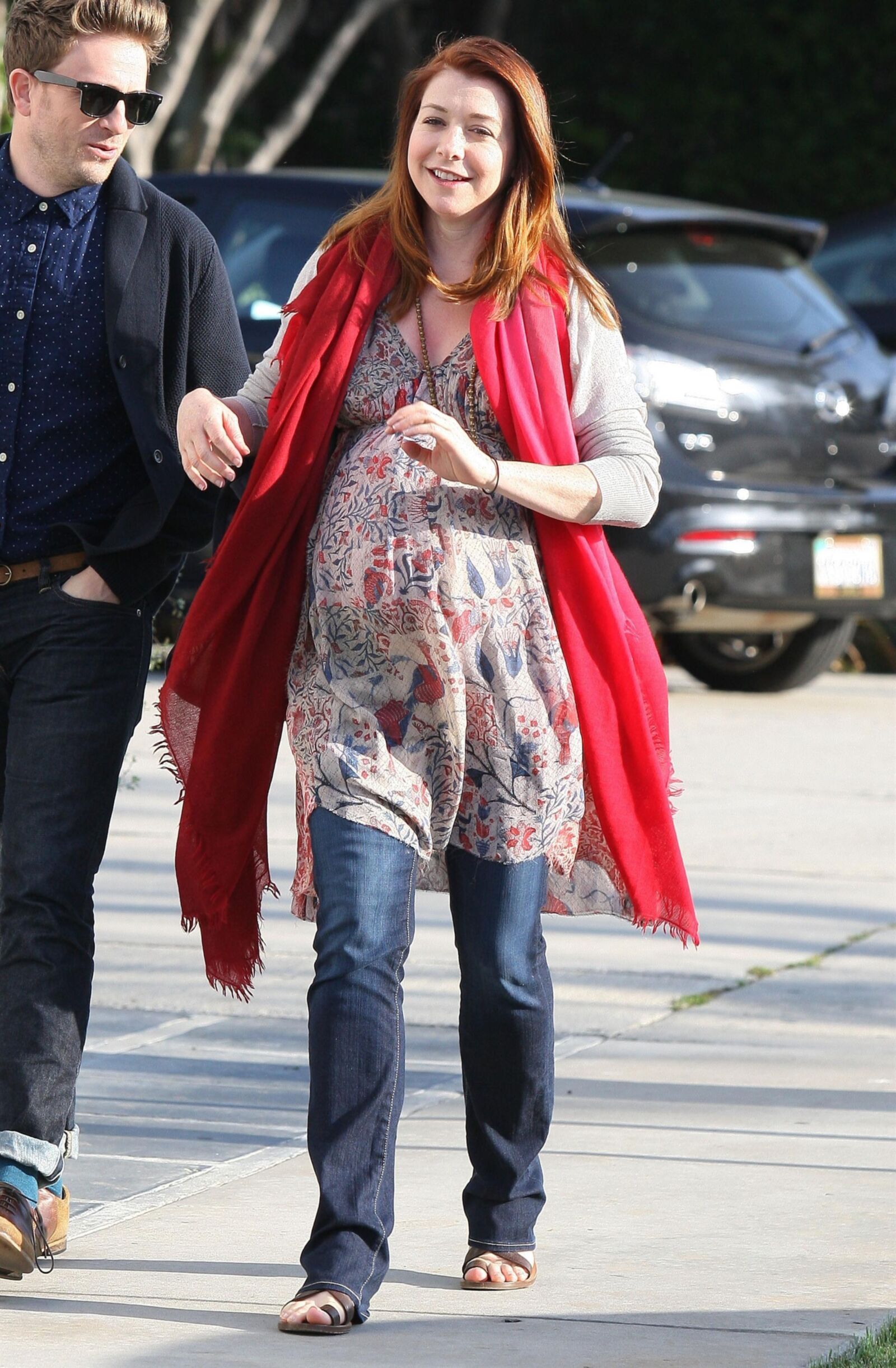 Alyson Hannigan - Heading to the salon in Los Angeles