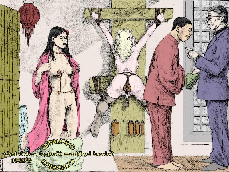 Joseph Farrel Colorized BDSM Drawings