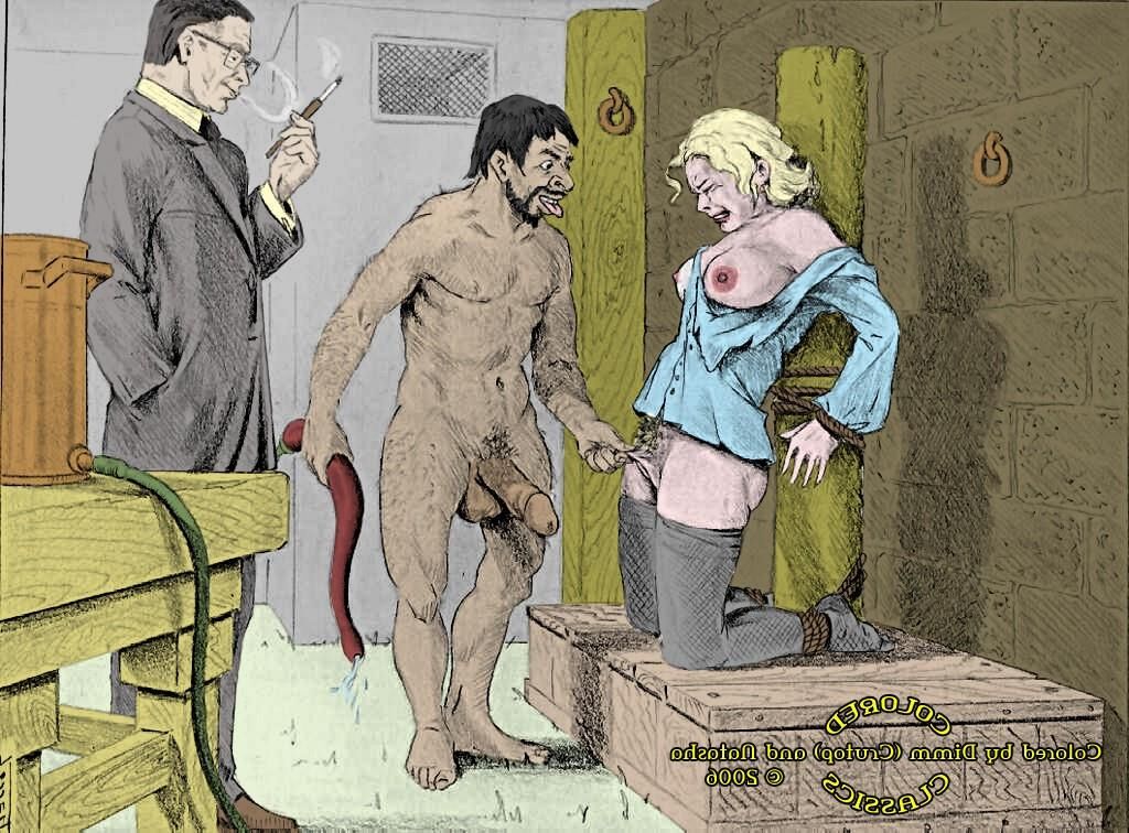 Joseph Farrel Colorized BDSM Drawings