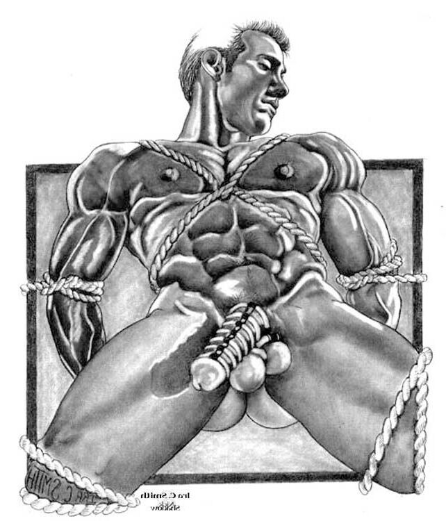 ilustraciones de bondage machos