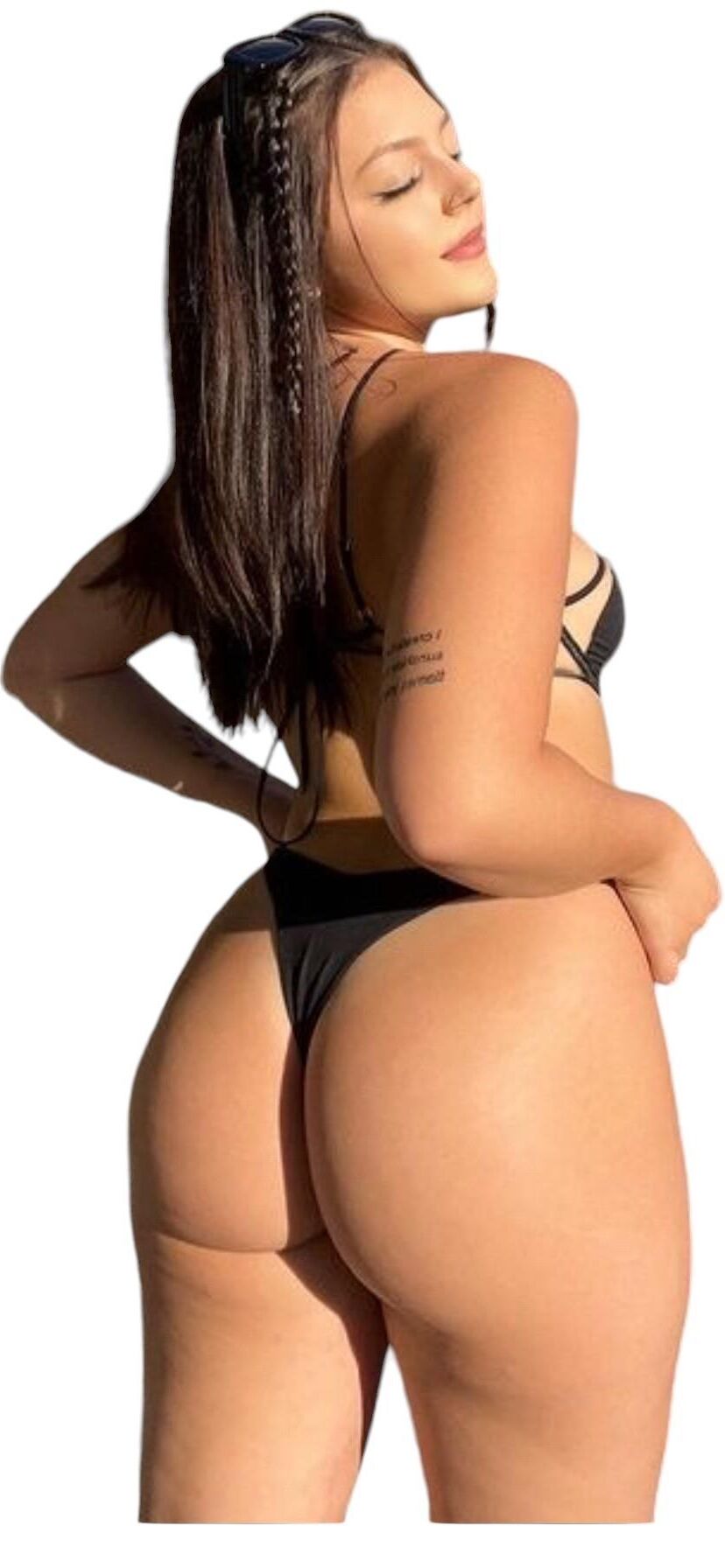 Latina Cute Big Butt Stickers 1388