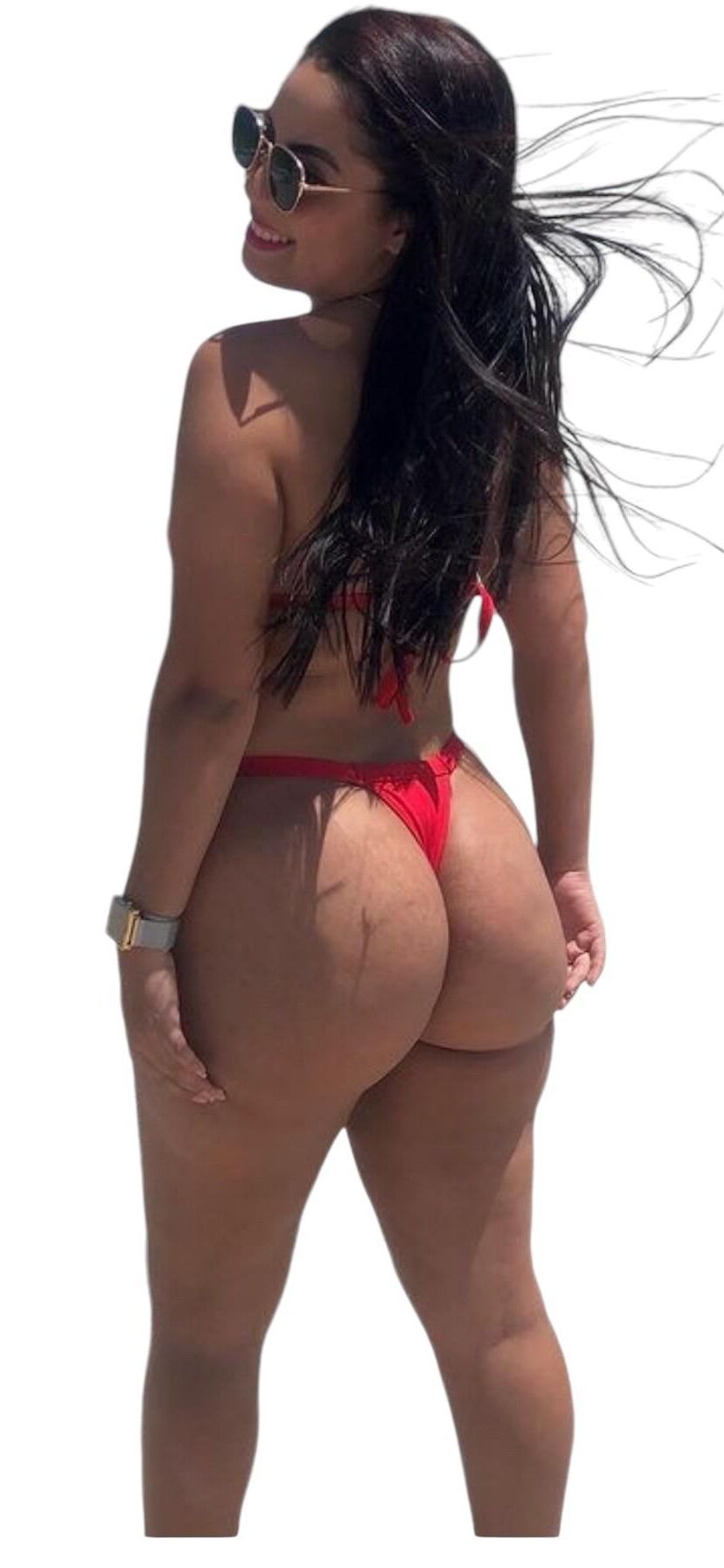 Latina Cute Big Butt Stickers 1368