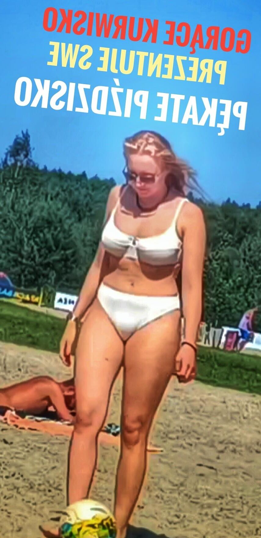 chatte polonaise sur la plage cameltoe polska pizda na plazy