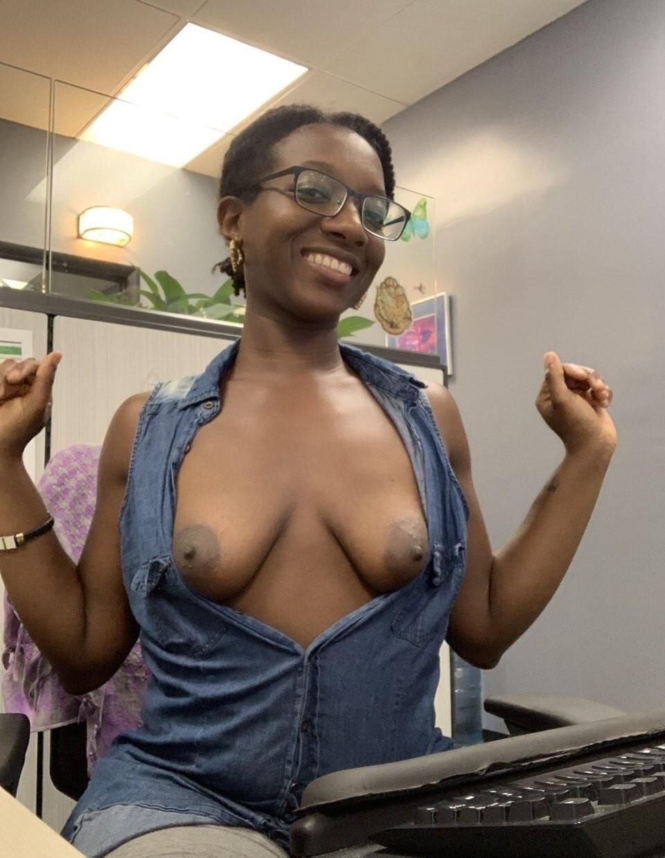 Black girls flashing tits mix