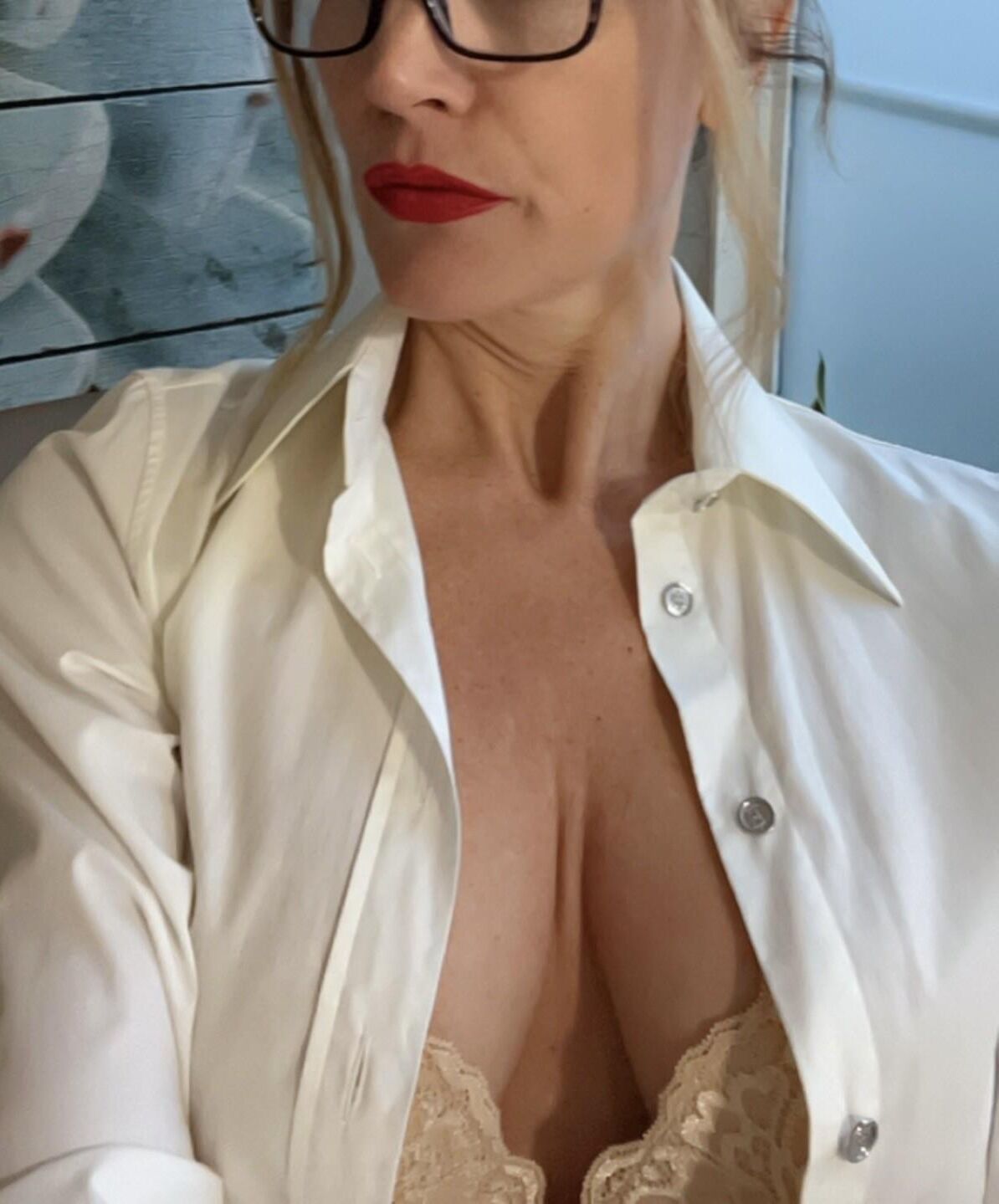 Milf sexy bibliotecária Selfies quentes