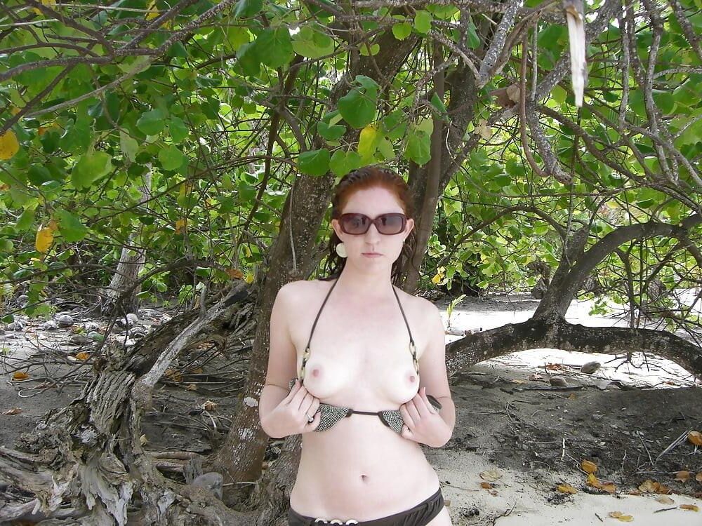 Fille rousse amateur